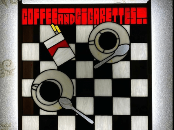 Стильная витражная доска для чаепитий