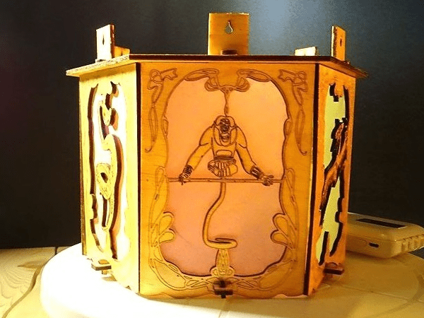 Светильник с кунгфу пандой